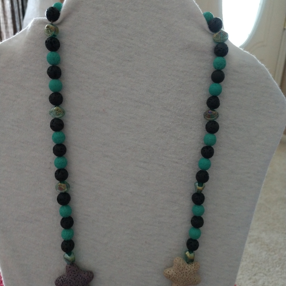 😀 NECKLACE HANDMADE NEW 20" Women's - Picture 3 of 6